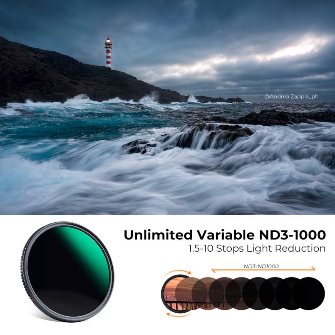 K&F Concept 67mm Variable ND Filter ND3-ND1000 (1.5-10 Stops) KF01.1835 - 2